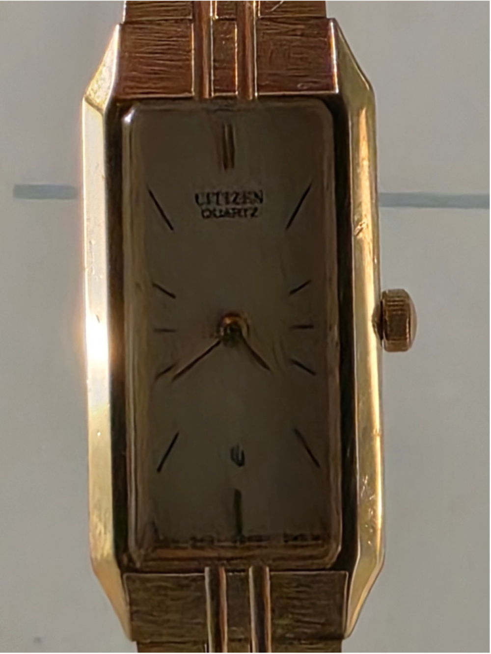 Women's Citizen Quartz Gold Tone Rectangular Analog Watch - Picture 2 of 7